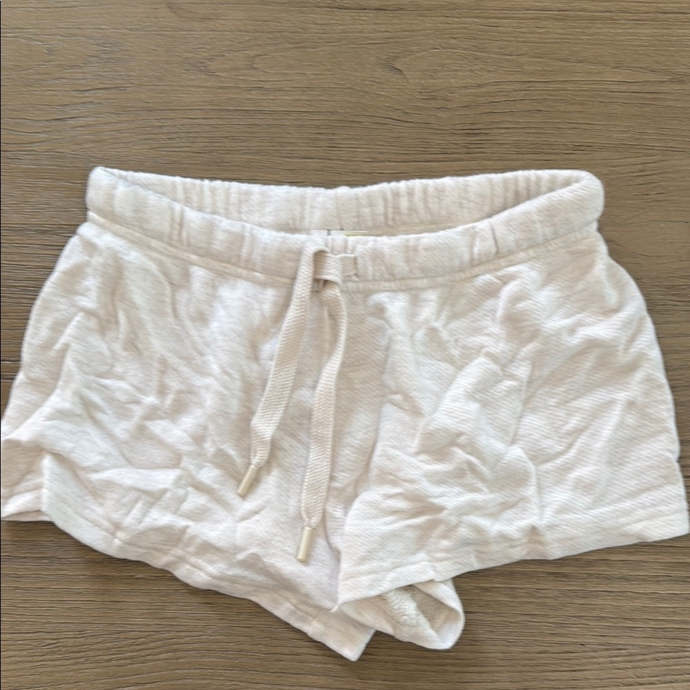 Cream Arie Drawstring Shorts